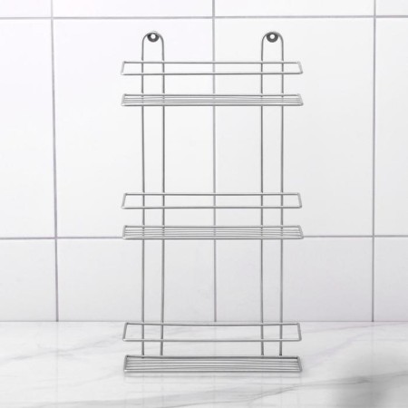 Rectangular shelf 3-tier, 26.5 × 10.5 × 50 cm, chromium color-4