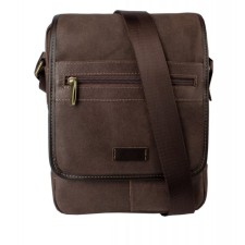 Male bag with lightning, brown color