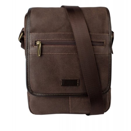 Male bag with lightning, brown color