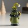 Polystone souvenir "Dwarf in a cap with a flashlight/star" Green mix 4.5x4x9 cm