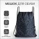 Bag for shoes on the lace, black color