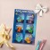 A set of 6 nameplate for gifts "Dinosaurs", 16 × 24 cm