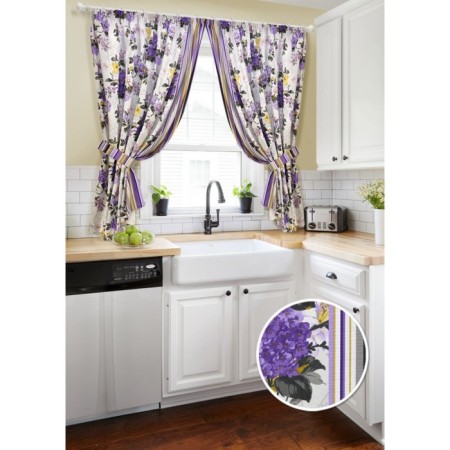 Set of curtains on braid Melodia Raya, size 350x175 cm