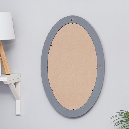 Wall mirror, oval, gray 37.5x57.5 cm, zp = 29.5x49.5 cm-2