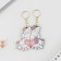 Parish key rings for keys "cats Love", 6.5 x 5.8 cm