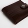 Male purse on a magnet, department for bills, for maps, for coins, brown color