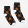 Women's socks "cookies" is dark green color, size 23-25