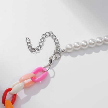 Beads "Smile" with pearls, ball No. 10, color, l = 40 cm-1