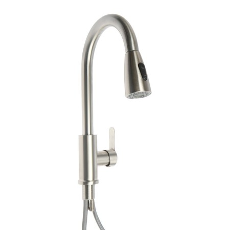 Kitchen mixer Zein Z2940, sliding spill, 2 modes, cartridge 35 mm, stainless steel, satin-5