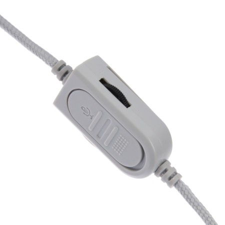 AKZ D52 headphones, wired, full -size, microphone, overhead ears, RGB, 1.75 m, white-8