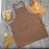 Apron Ethel "Style", brown color, 70 x80cm, 80% p/e, 20% cotton