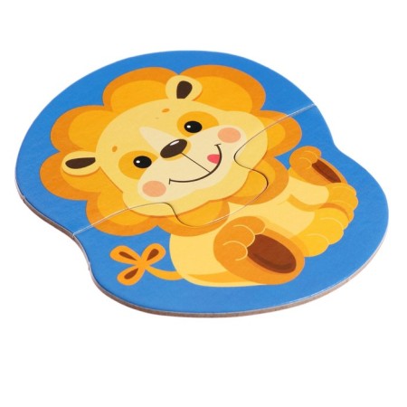 Contour puzzle "Wild Animals", 8 pieces-3