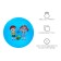 Children's ball zabiaka, D = 22 cm, 60 g, MIX color