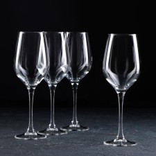 A set of glass glasses for the wine “Time of Shabble tasting”, 350 ml, 4 pcs