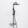 The shower system wasserkraft a114.255.218.cb Thermo, tropical shower, thermostat, black/chrome 101151