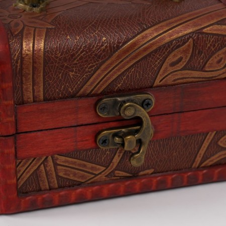 Casket wood chest "Blooming bamboo" 8.5x11.8x8.5 cm-2