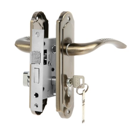 Cut Lockland RD001, with a pen, 3 keys, bronze color