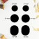 A set of shoes, adhesive, 6 pcs, black color