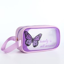 Lightning cosmetic bag, lilac color