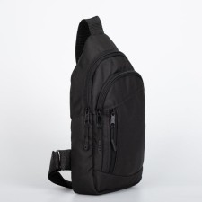 Sling bag ZFTS, from textiles, black color