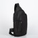 Sling bag ZFTS, from textiles, black color