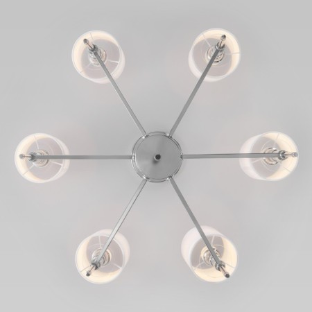 Classical chandelier with lampshades Brielle, 40W, E14, 69x69x53.5 cm-3