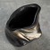 Vase "Grace" black with gold, 0.7 liters