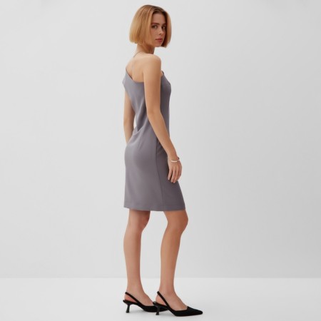 Women's dress on one shoulder minku: casual collection color gray, pr 46-2