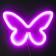 Night Led butterfly from batteries 3aa 15x2x22.5 cm Risalux