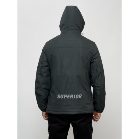 Sports male jacket, size 56, dark gray color-8