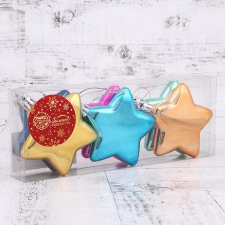 Jewelry decoration "Gloss" (set of 6 pcs) 7 cm assorted-1