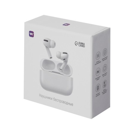Wireless headphones Windigo Pro 2, TWS, BT5.0, 45/500 mAh, with noise reduction, sensor, white-19