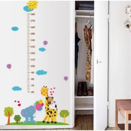 Sticker plastic interior color rosteomer "giraffe and elephant" 60x90 cm