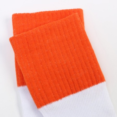Women's socks minku white/orange color, rr 36-39 (23-25 ​​cm)-1