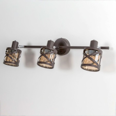 Sconces Citilux "Hesse" CL536635, 53x10 cm, 3x60W, E14, brown color-8