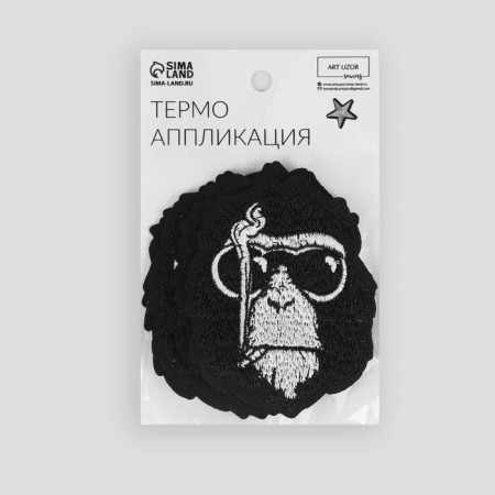 Thermal appliance "Monkey with glasses", 9 × 7 cm, black color-5