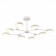 Ceiling light LED, 8x10W, 32x111.5 cm, white color
