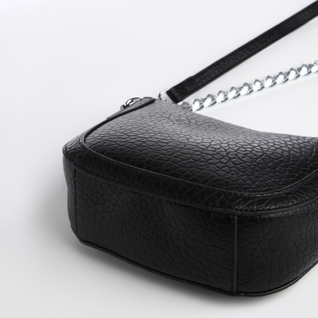 Bag Women's Cross-Bodi with a zipper, black color-4