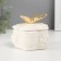Coramics box "Butterfly on the Provence Flower" White 8.5x8.5x8 cm