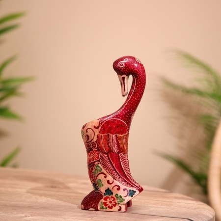 Stander for pens "bird" wood 22 cm-2