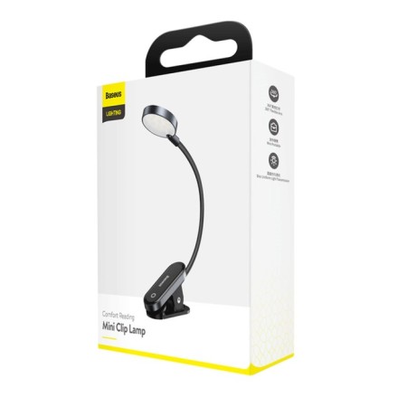 Baseus Comfort Reading Mini Clip Lamp, white-7