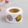 Stick Paper "Butterflies and flowers. Abstraction" d = 2.5 cm 252 pcs in the roll