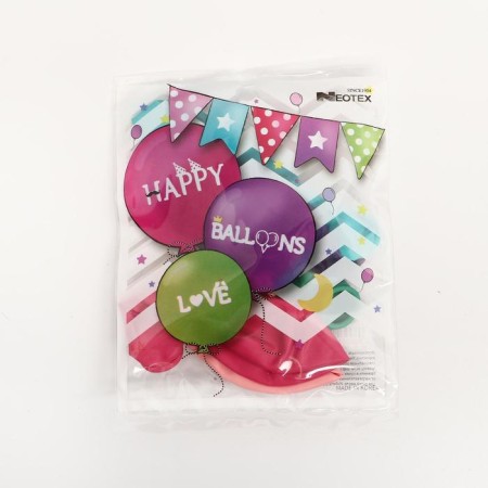 Shar Latex 12 ", standard, set 5 pcs., Mix color-1
