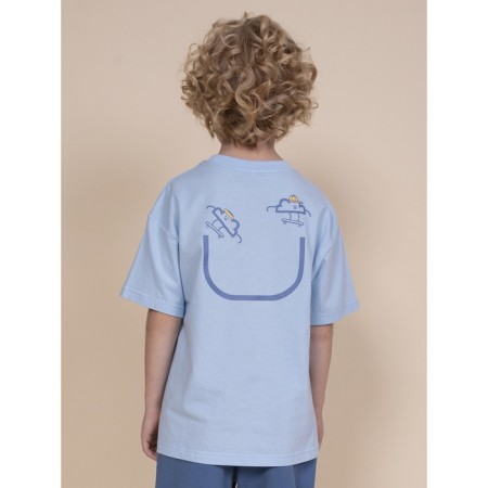 T -shirt for boys, height 140 cm, blue color-2