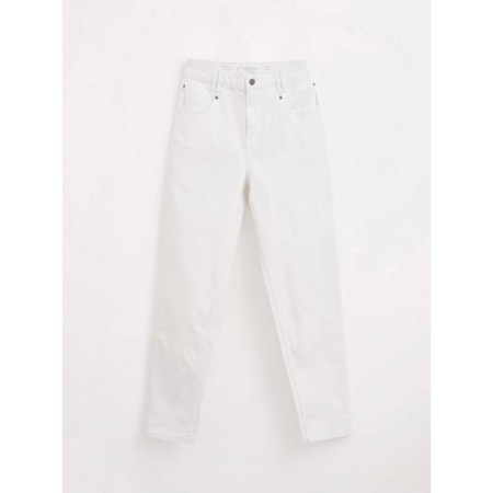 Women's jeans with a high landing CONTE Elegant Mom Fit, size XS, color White-4