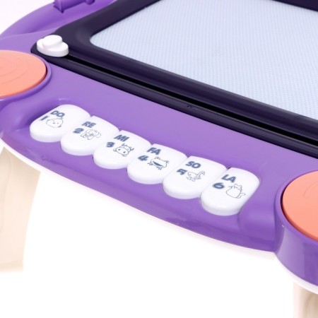Developing table “draw together”, sound, light, purple color-2