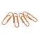 Office paper clips 28 mm, 100 pcs, Erichkrause "Pastel Bloom", with vinyl coating, peach