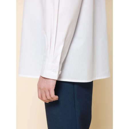 Blouse for girls, height 122 cm, white color-5