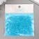 Beads for creativity Plastic "Crystal with Blue faces" set of 20 grams 0.4x0.6x0.6 cm