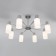 Ceiling Lamp EUROSVET VEGGA 70160/8, E14, 8x60W, 720x720x385 mm, chromium color